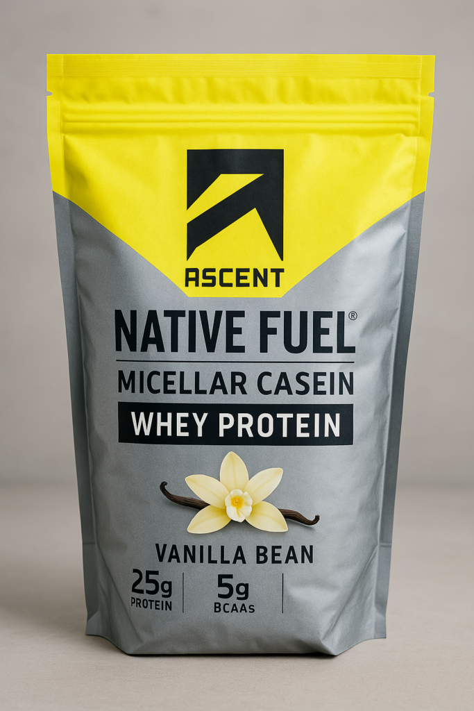 Hemp Protein vs Whey: AI: generated image of Ascent Native Fuel Micellar Whey Protein – Ascent Protein