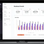 Xplor Mariana Tek dashboard 2025 showing business growth and membership analytics on laptop
