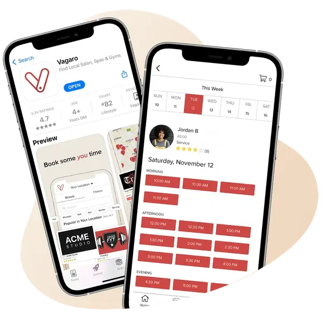 All-in-one Vagaro app with member scheduling and online booking for gyms, salons, and wellness studios