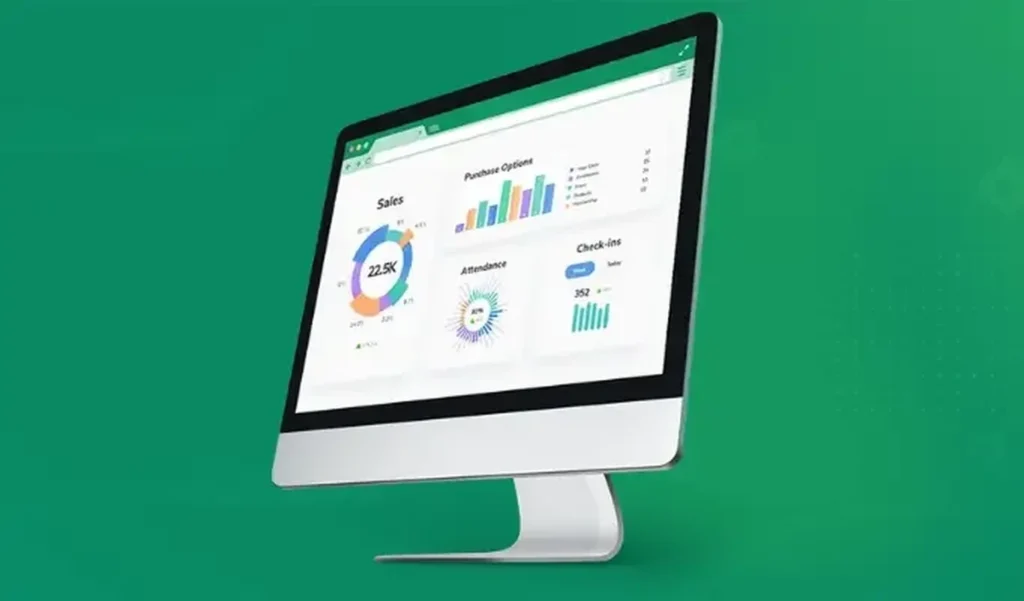 WellnessLiving dashboard showing sales, attendance, and check-in analytics