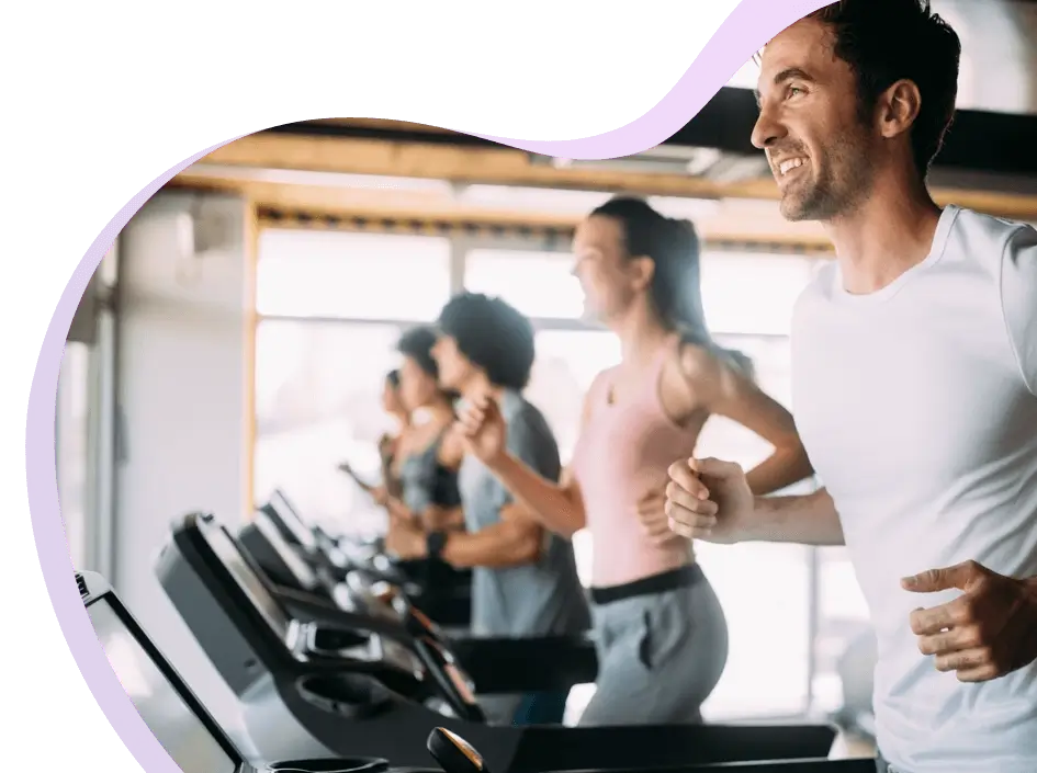 People training at gym supported by WellnessLiving fitness software