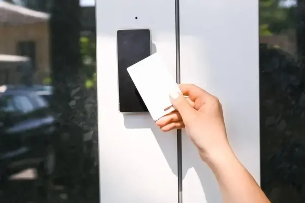 24-hour gym access with RFID card scanner connected to RhinoFit DAC system